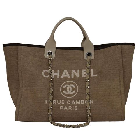 large chanel deauville tote|Chanel canvas tote 2021.